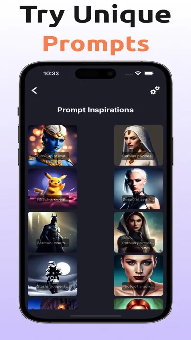 Ảnh chụp màn hình của AI Art Avatar Generator Stable