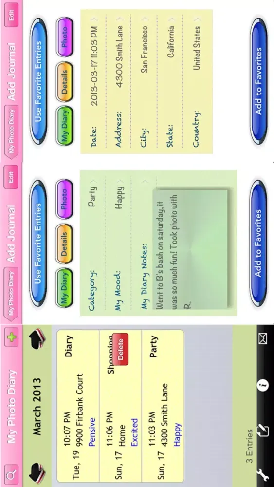 My Photo Diary with GPS Screenshots