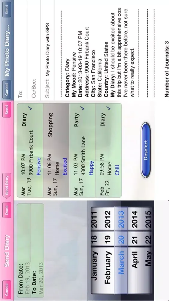 My Photo Diary with GPS Screenshots