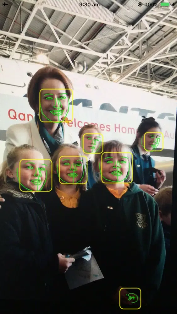 Zrzuty ekranu USYD Face Detect