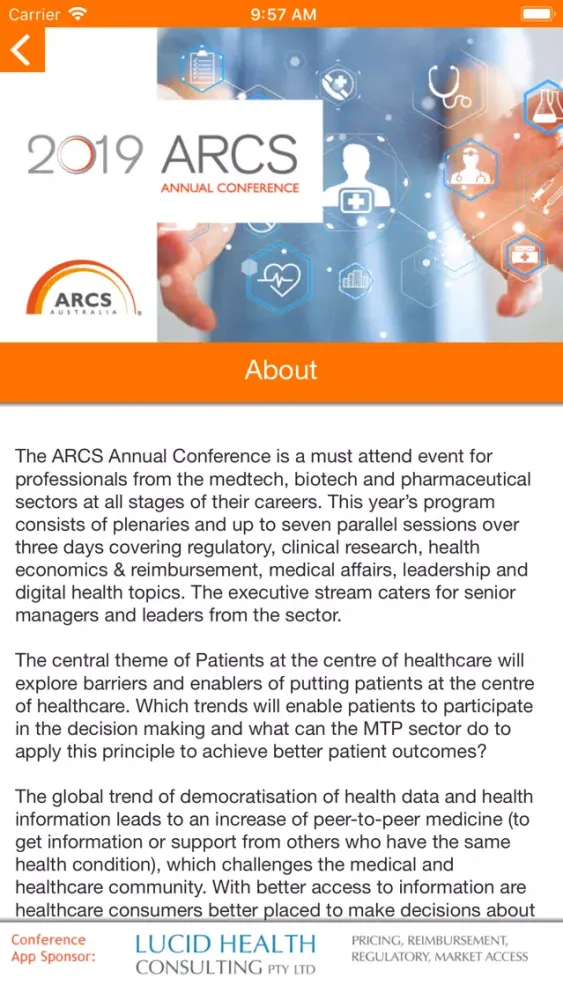 Zrzuty ekranu ARCS 2019 Annual Conference