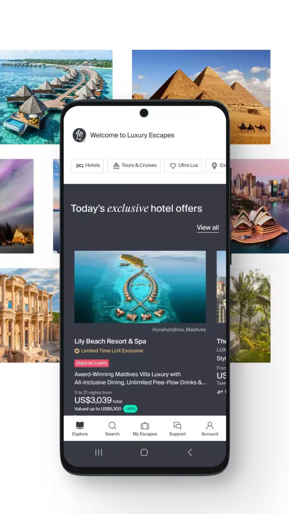 Luxury Escapes Screenshots