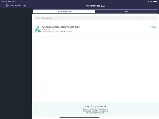 AIC Conference 2022 iPad  سکرین شاٹس