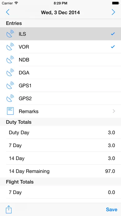 Duty & Flight Times Screenshots