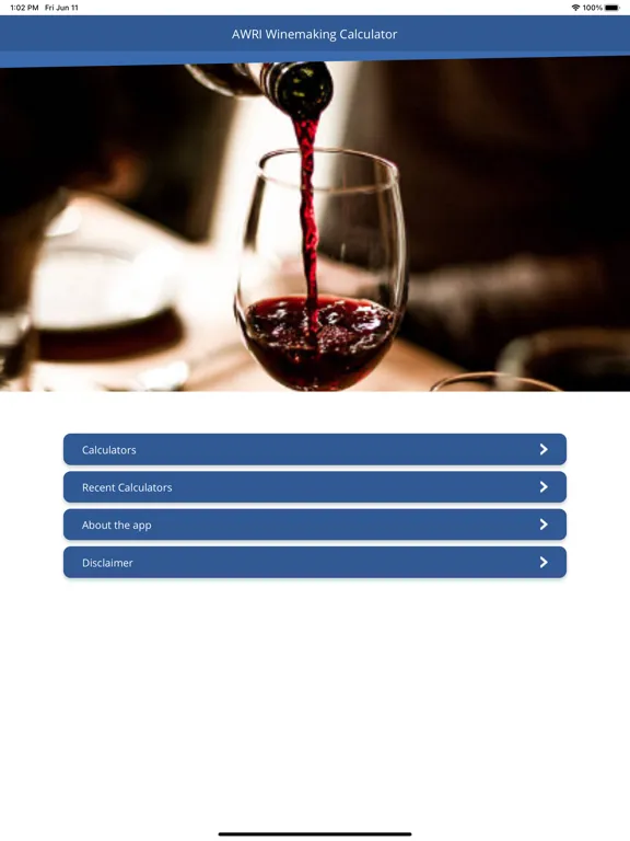 AWRI Winemaking Calculators iPad  Screenshots