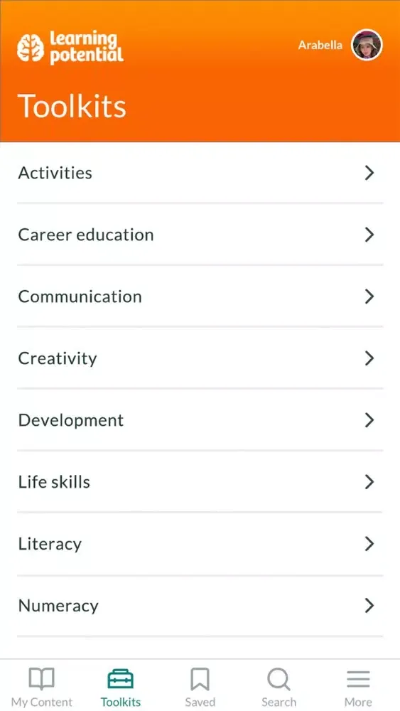 Скриншоты Learning Potential