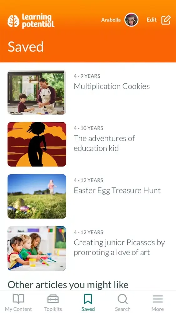 Скриншоты Learning Potential