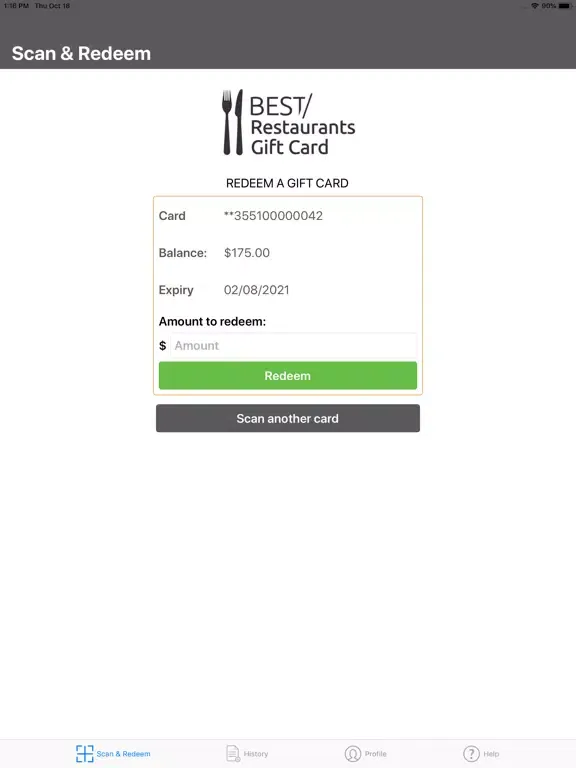 Скриншоты Best Gift Cards B2B iPad 
