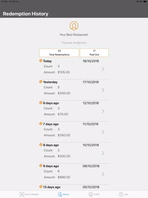 Скриншоты Best Gift Cards B2B iPad 