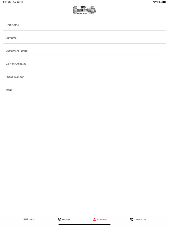 SRS Bolts and Moore iPad Screenshots