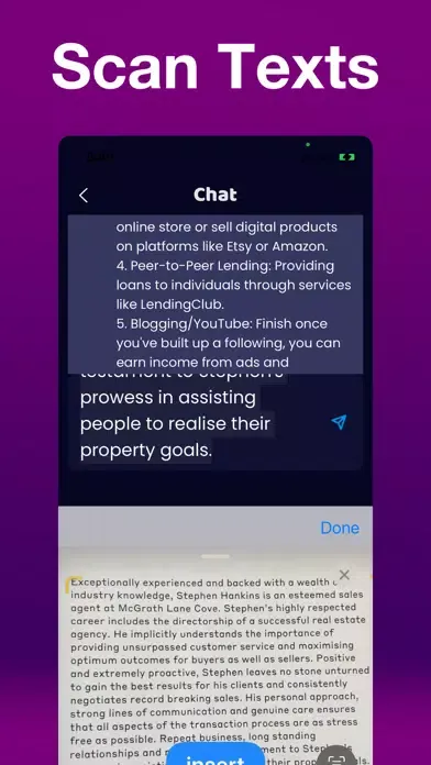 GeniusBot - AI Chatbot App Screenshots