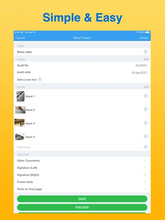 Capturas de pantalla de Site Audit Maker iPad 
