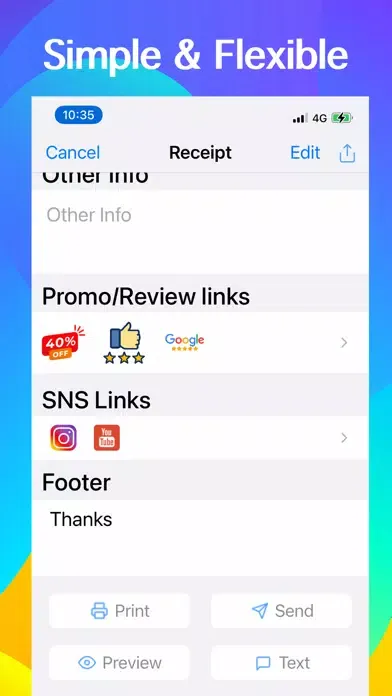 Tangkapan skrin POS app, Point of Sale System