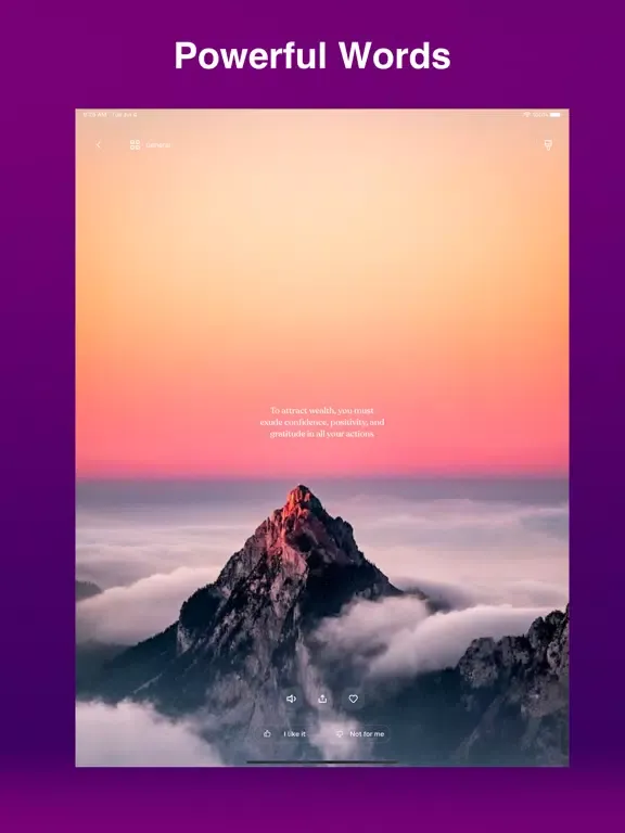 Capturas de tela do Mindset - Inspirational Quotes iPad 