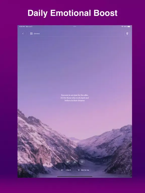 Capturas de tela do Mindset - Inspirational Quotes iPad 