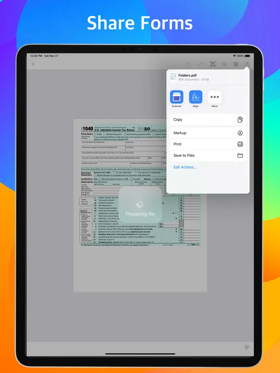 eSign, Fill and Sign Form Docs iPad  স্ক্রিনশট