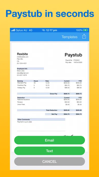 Paystub Maker स्क्रीनशॉट