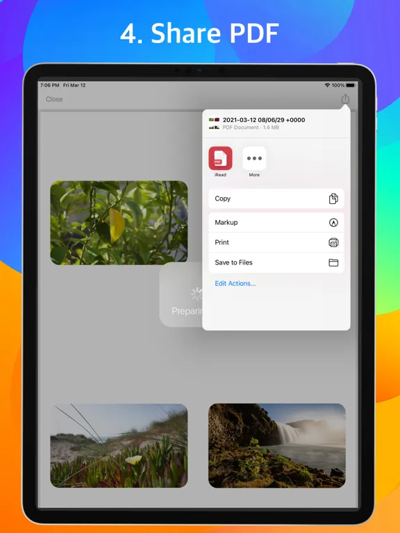 Скриншоты PDF Photo iPad 