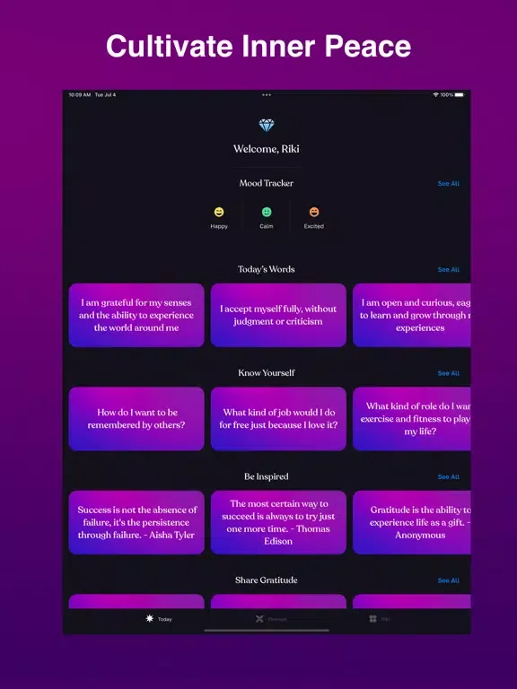 Ảnh chụp màn hình của Precious Inner Peace Therapy iPad 