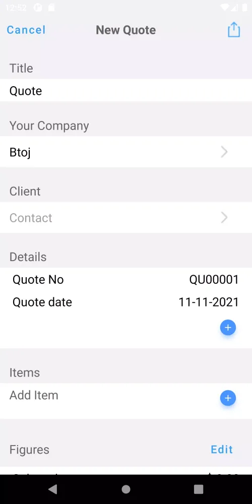 Скриншоты Job Quote Maker, Invoice plus