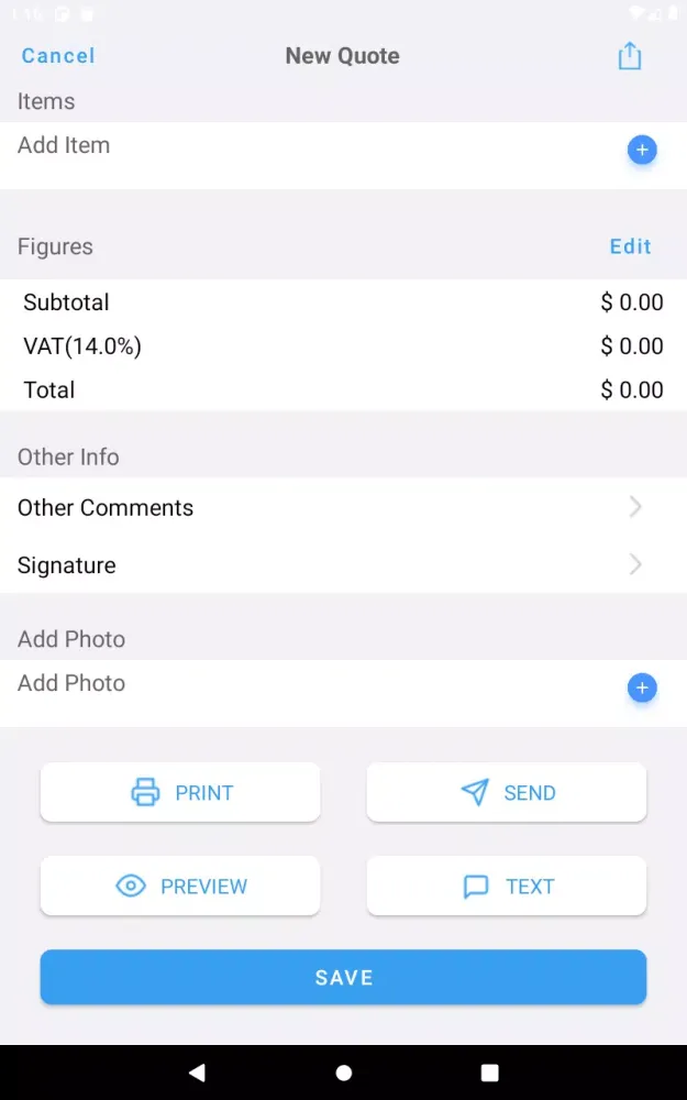 Скриншоты Job Quote Maker, Invoice plus