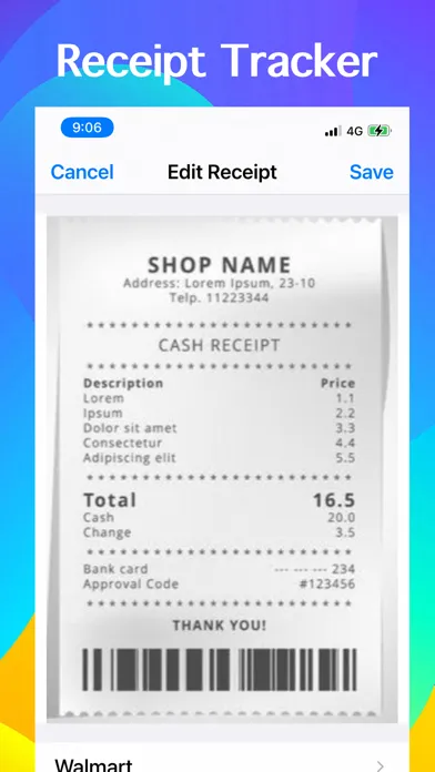Скриншоты Receipts Tracker, Tax Return