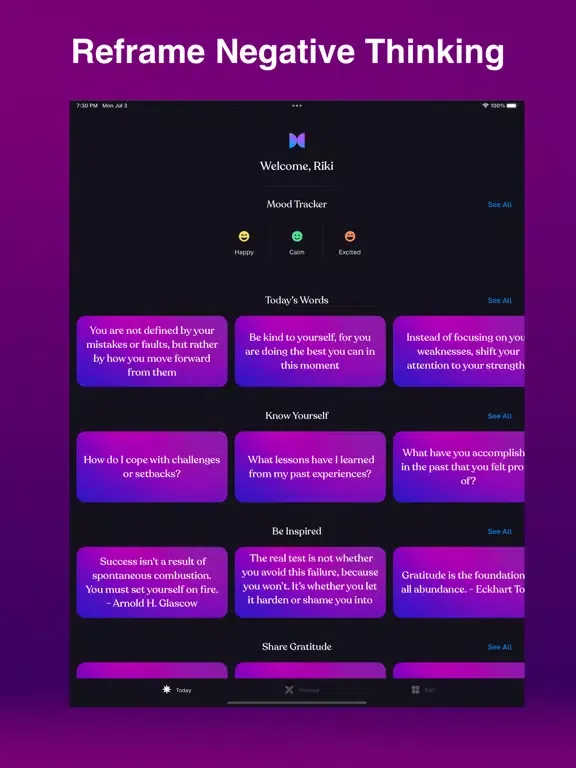 Rewire Positive Mindset Daily iPad  スクリーンショット