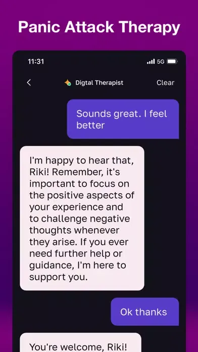 Tangkapan skrin Tranquil Panic Attack Relief