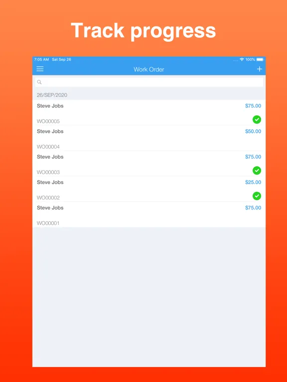 Work Order Maker iPad  سکرین شاٹس