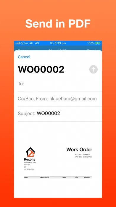 Work Order Maker سکرین شاٹس