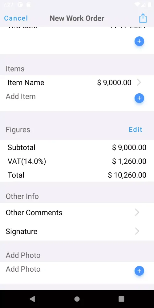 Work Order Maker, WO Generator Screenshots