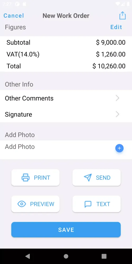 Work Order Maker, WO Generator Screenshots