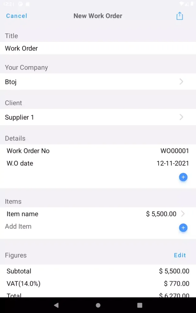 Work Order Maker, WO Generator Screenshots