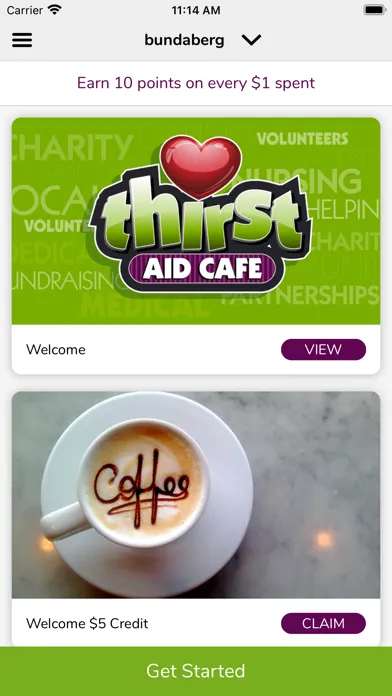 Thirst Aid Cafe应用截图