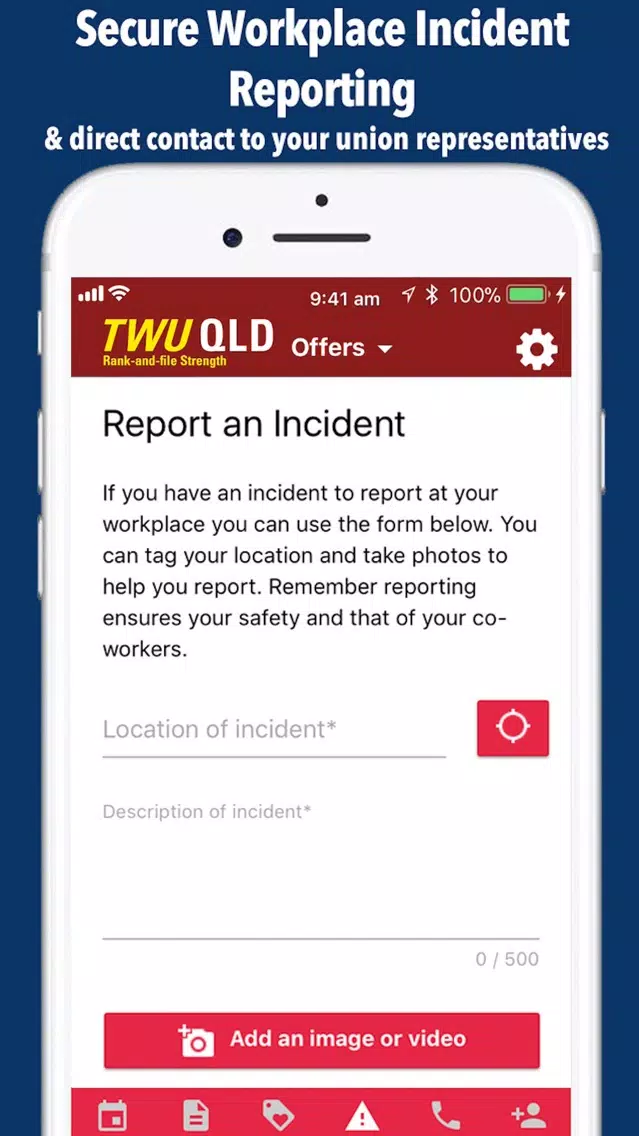 Screenshot di TWU QLD