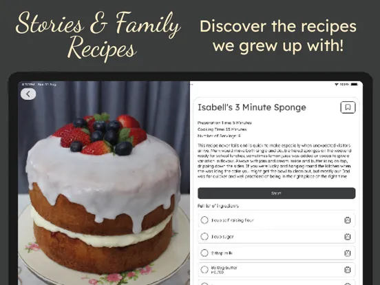 Screenshot di Stories & Family Recipes iPad 