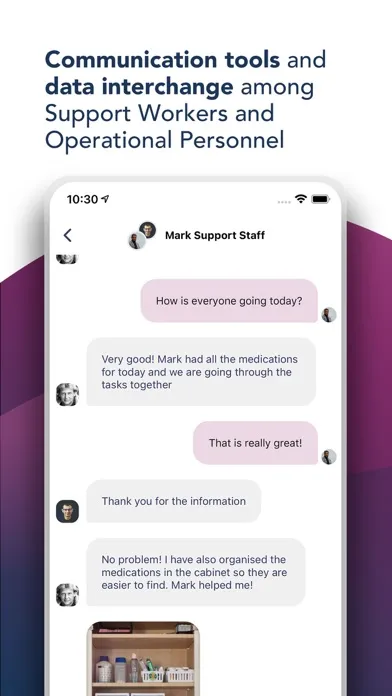 Captures d'écran de CareMaster Support Worker App