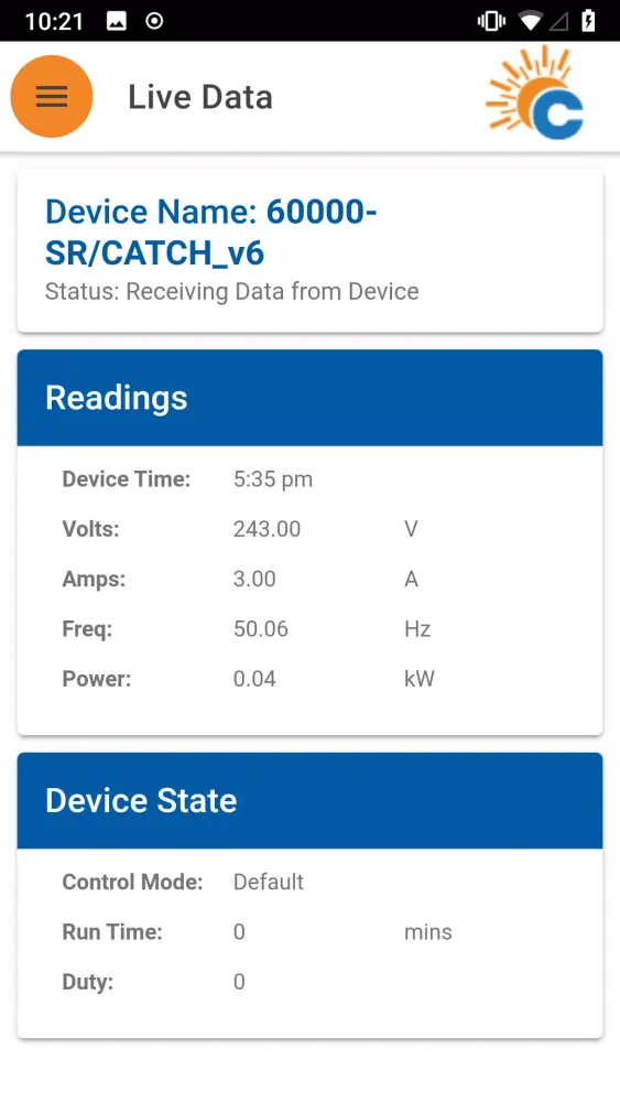 CATCH Power Configurator Screenshots