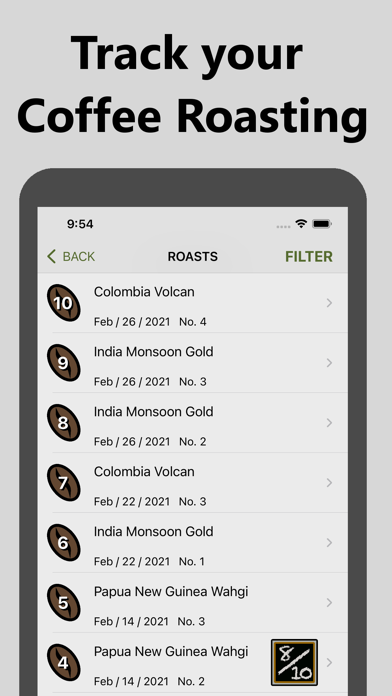 Bean Tracker স্ক্রিনশট