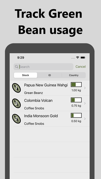 Bean Tracker স্ক্রিনশট
