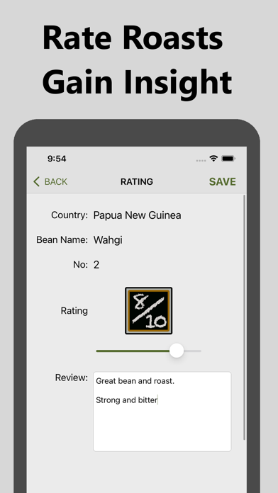 Bean Tracker স্ক্রিনশট