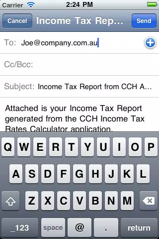 Tangkapan skrin CCH Income Tax Rates Calculator Lite