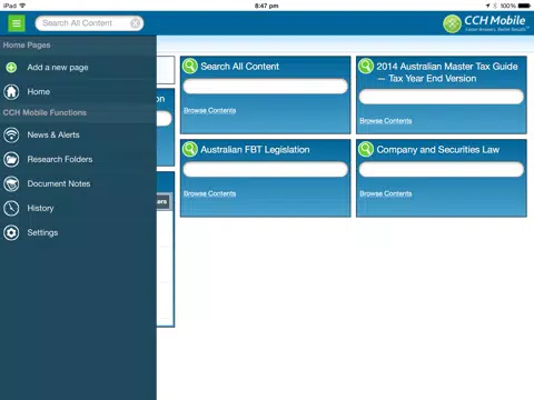 CCH Mobile Asia Pacific iPad  Screenshots