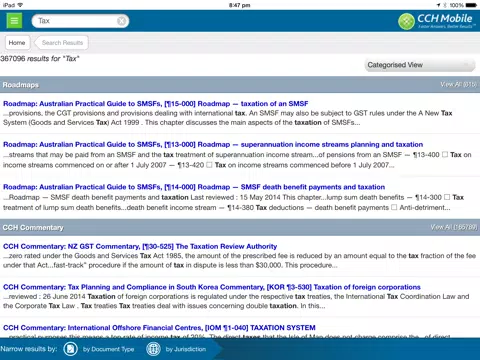 CCH Mobile Asia Pacific iPad  Screenshots