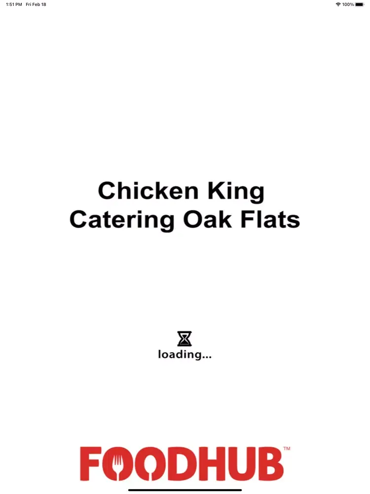 Tangkapan skrin Chicken King Catering Oak iPad 