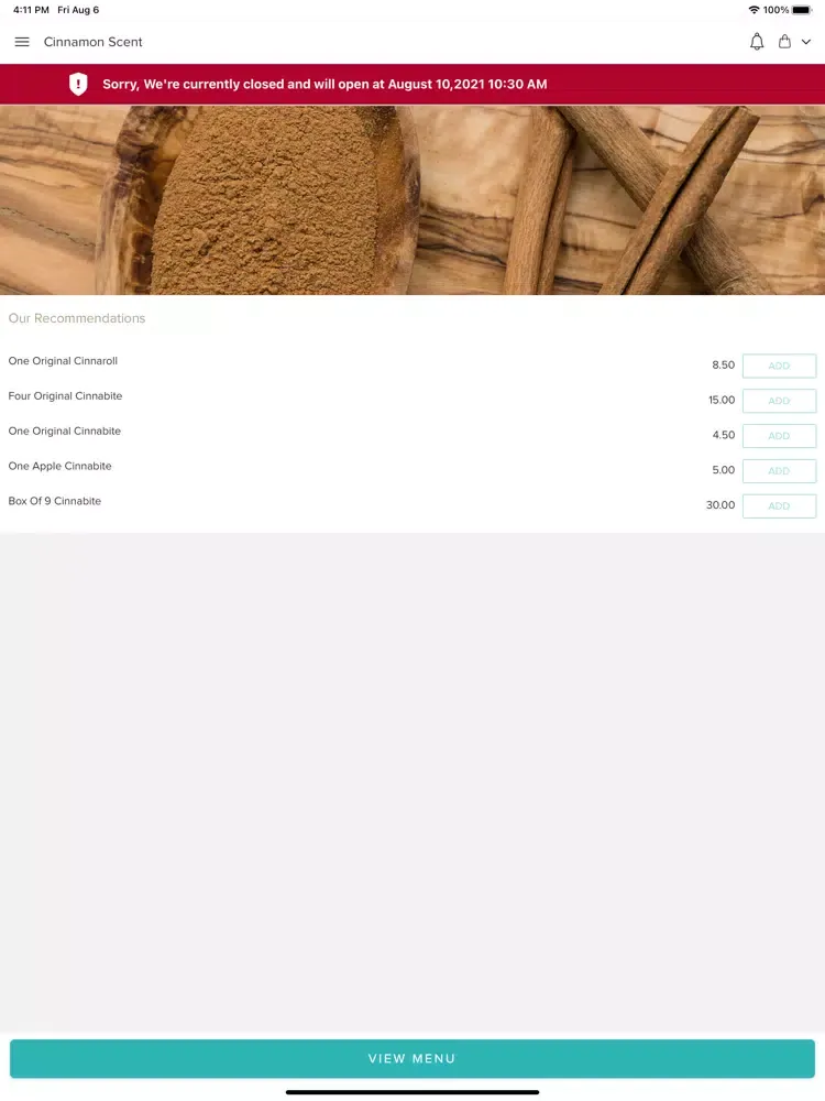 Скриншоты Cinnamon Scent iPad 