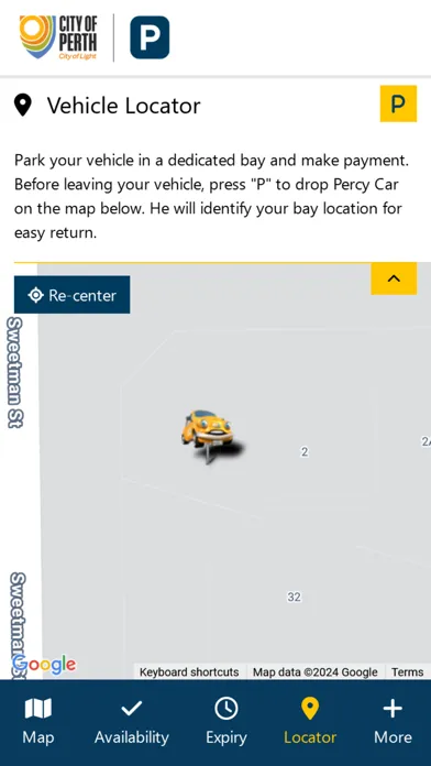 Captures d'écran de City of Perth Parking
