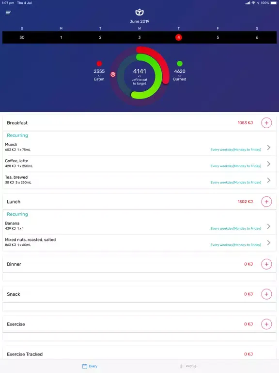 Captures d'écran de Healthful app iPad 