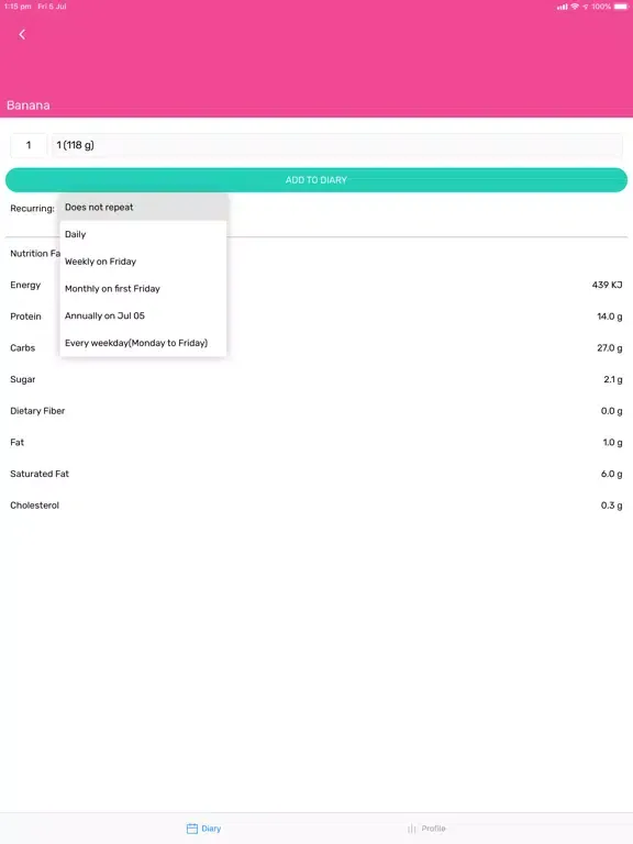 Captures d'écran de Healthful app iPad 