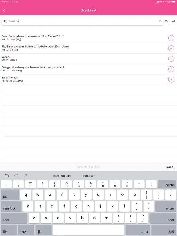 Captures d'écran de Healthful app iPad 